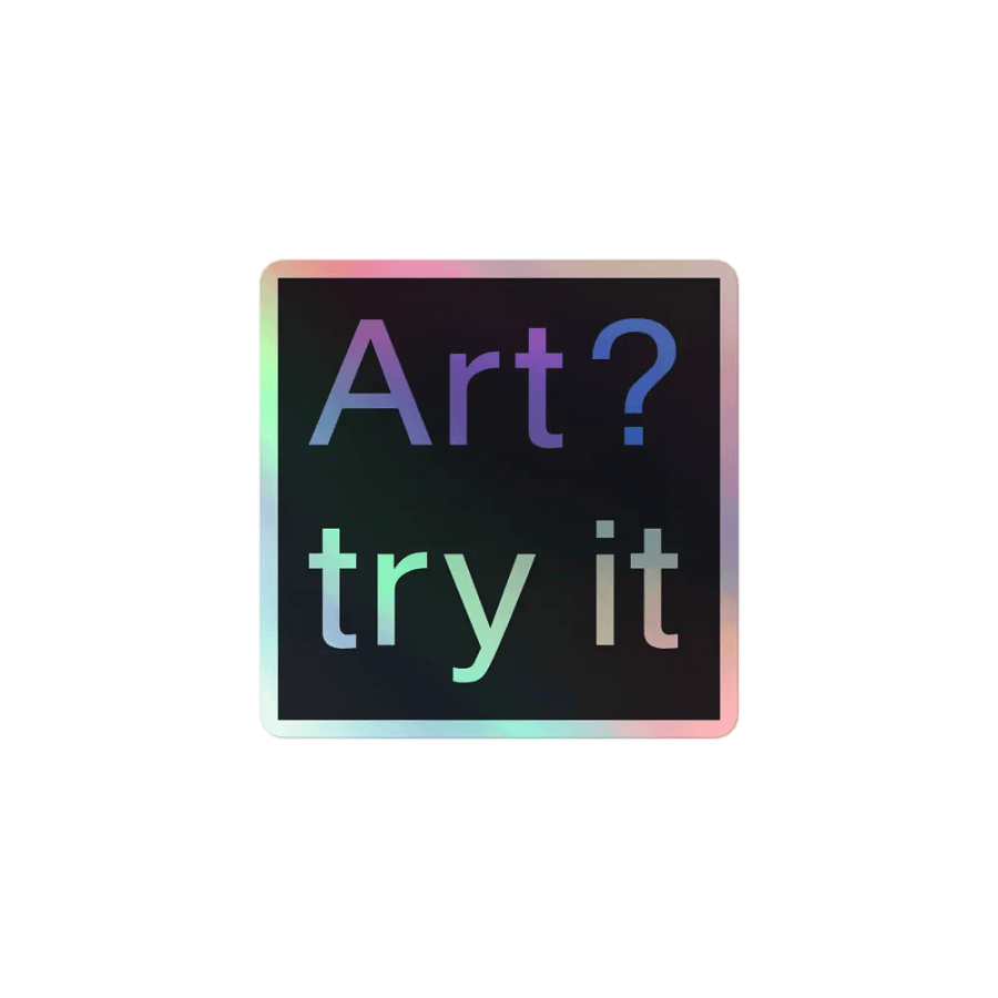 Try Art Holo Sticker product image (1)