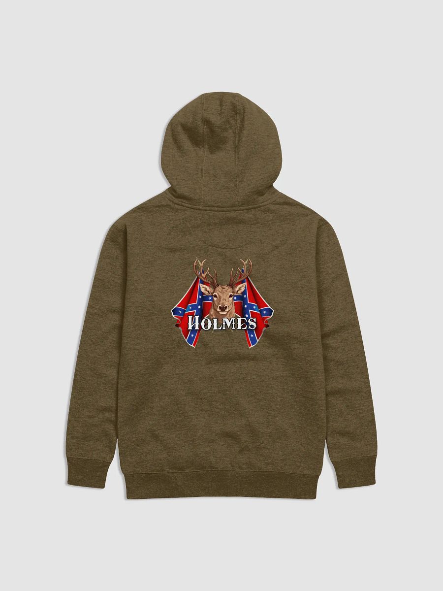 "Holmes" Last Name Rebel Redneck Deer - Adult Hoodie product image (2)