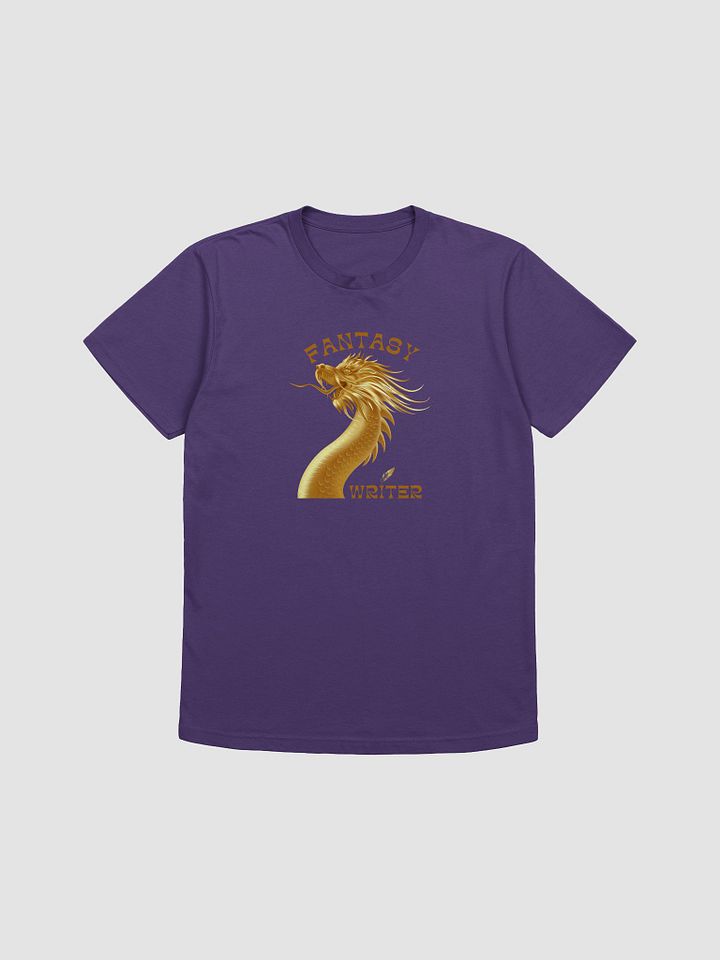 Fantasy Writer Dragon T-shirt - Purple/Gold product image (1)
