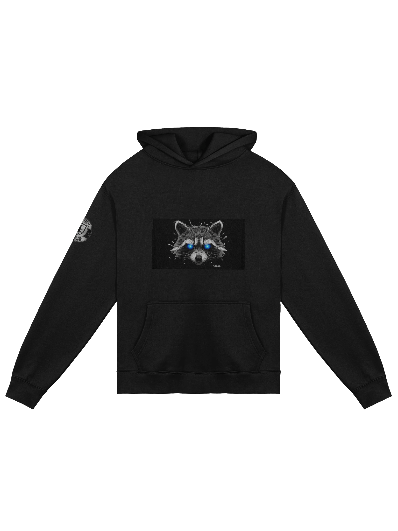 Apocalypse-Approved Raccoon Emblem Hoodie product image (1)