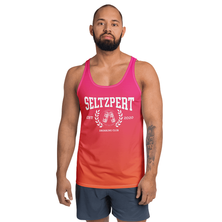 Seltzpert Drinking Club Tequila Sunrise Men's Tank Top product image (1)