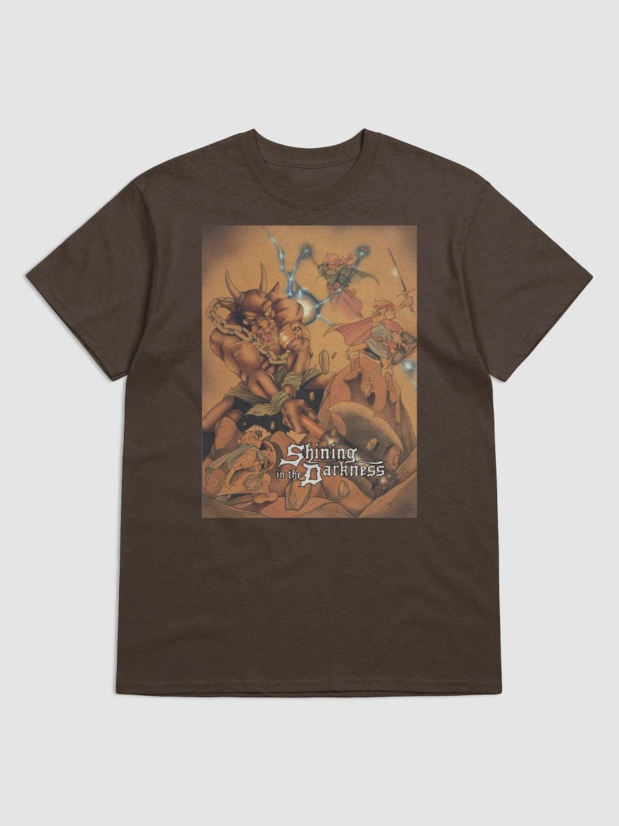 Shining in the Darkness: Minotaur Battle T-Shirt product image (1)