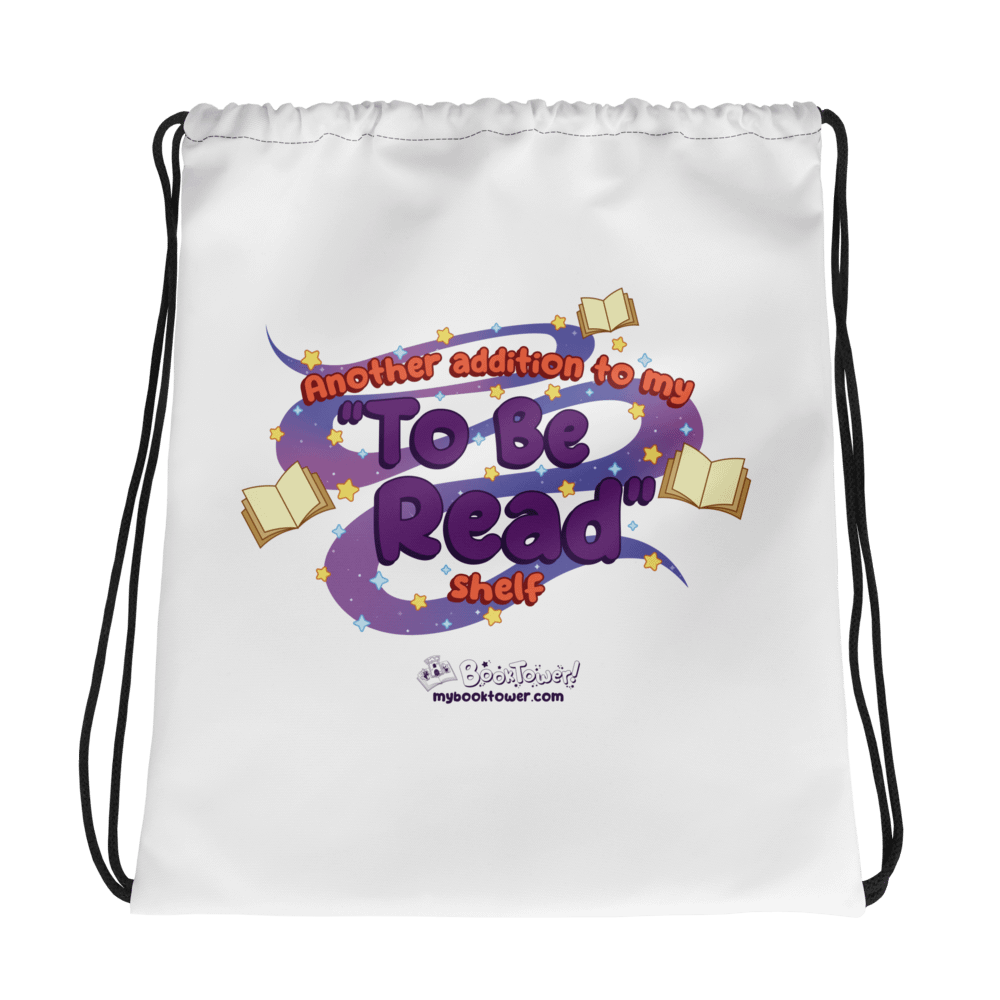 Another Addition to my "To Be Read" Shelf Drawstring Bag product image (1)