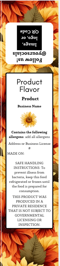 Golden Harvest Blooms Label Templates product image (2)