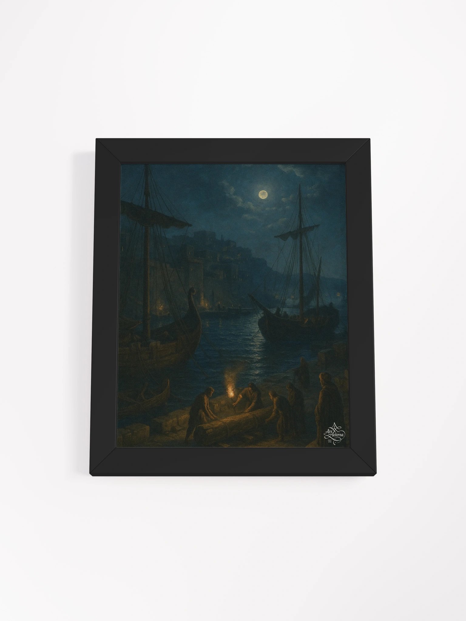 Torchlight at the Threshold – Framed Matte Print product image (1)