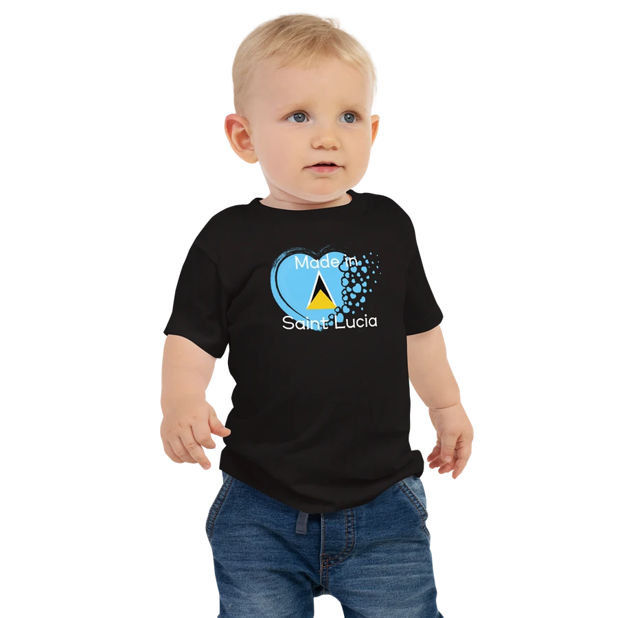 Saint Lucian Heart Baby Tee product image (1)