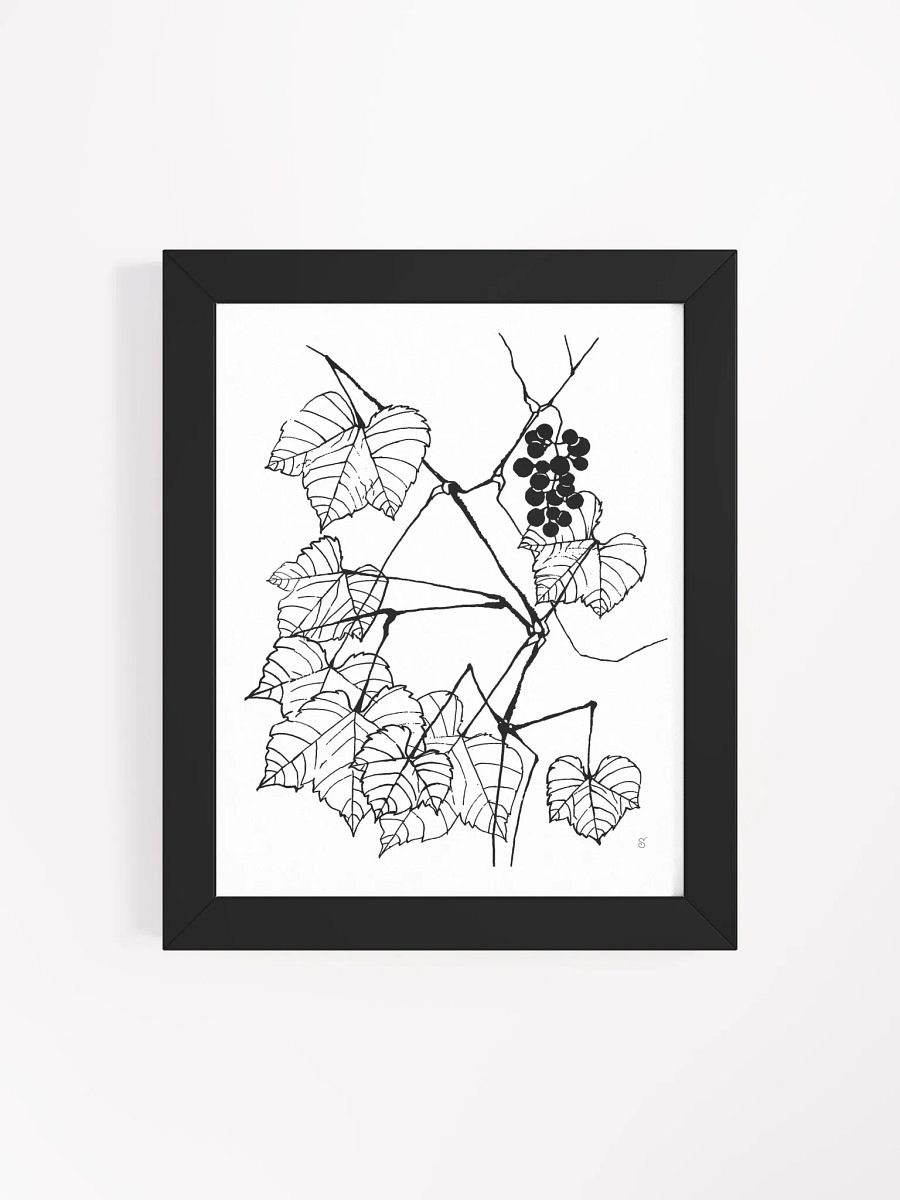 Botanical Bliss Framed Poster - Fine Grape Leaves product image (10)
