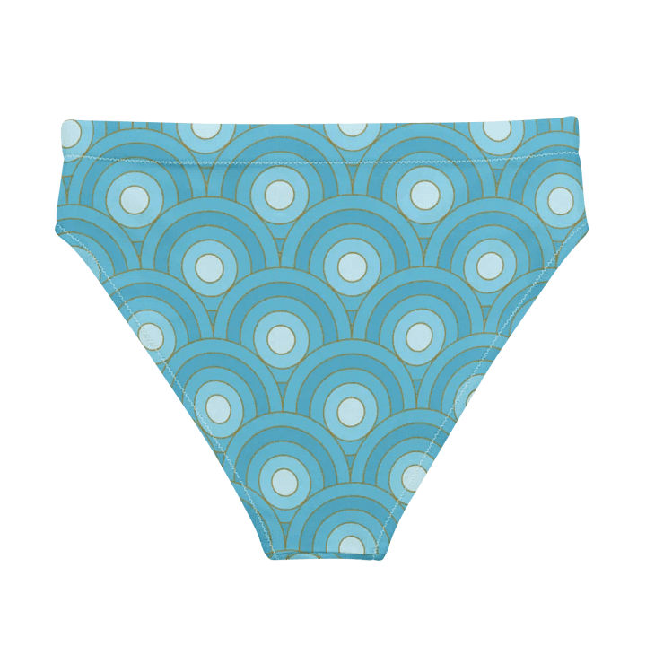 Beautiful Retro Bullseye Pattern High Waisted Bikini Bottom product image (2)