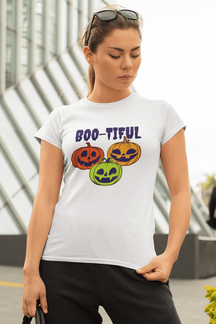 Boo-tiful Halloween Jack-O'-Lantern T-Shirt product image (2)