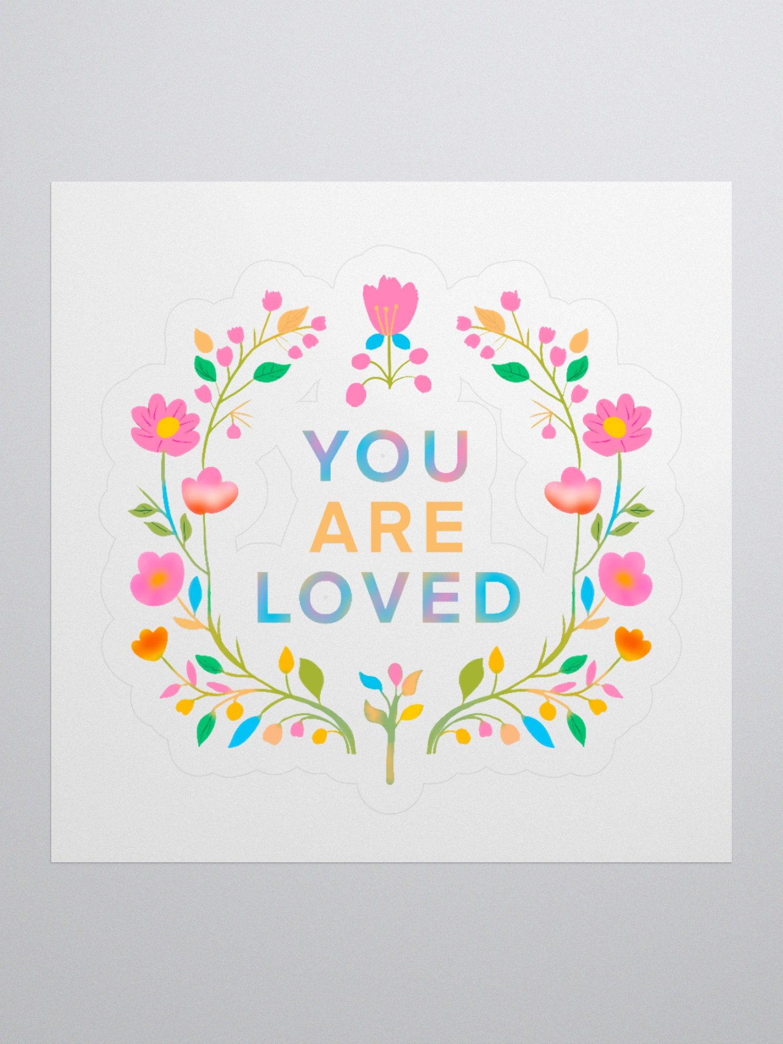 You Are Loved Floral Sticker Set product image (2)