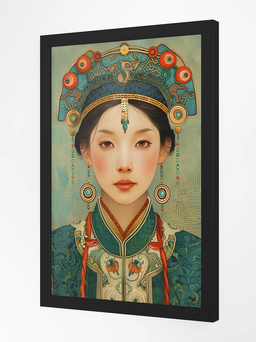 Elegant portrait of woman in traditional attire and jewelry product image (2)