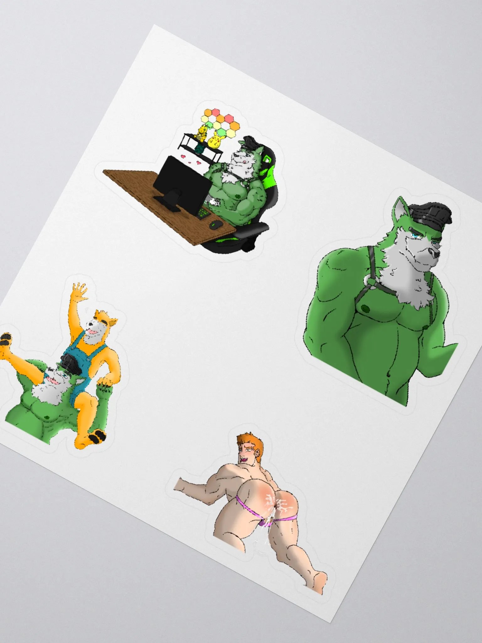 GaymerWolfDad Premiere Collection Artwork Sticker Set (NSFW) product image (2)