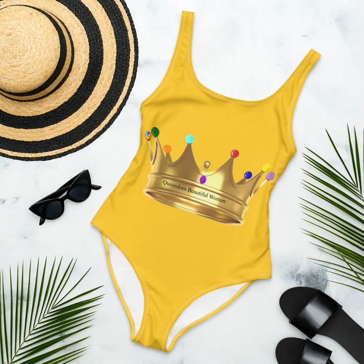 Queendom Beautiful Women Gemstone Crown Swimsuit/ Gold (TM) product image (1)