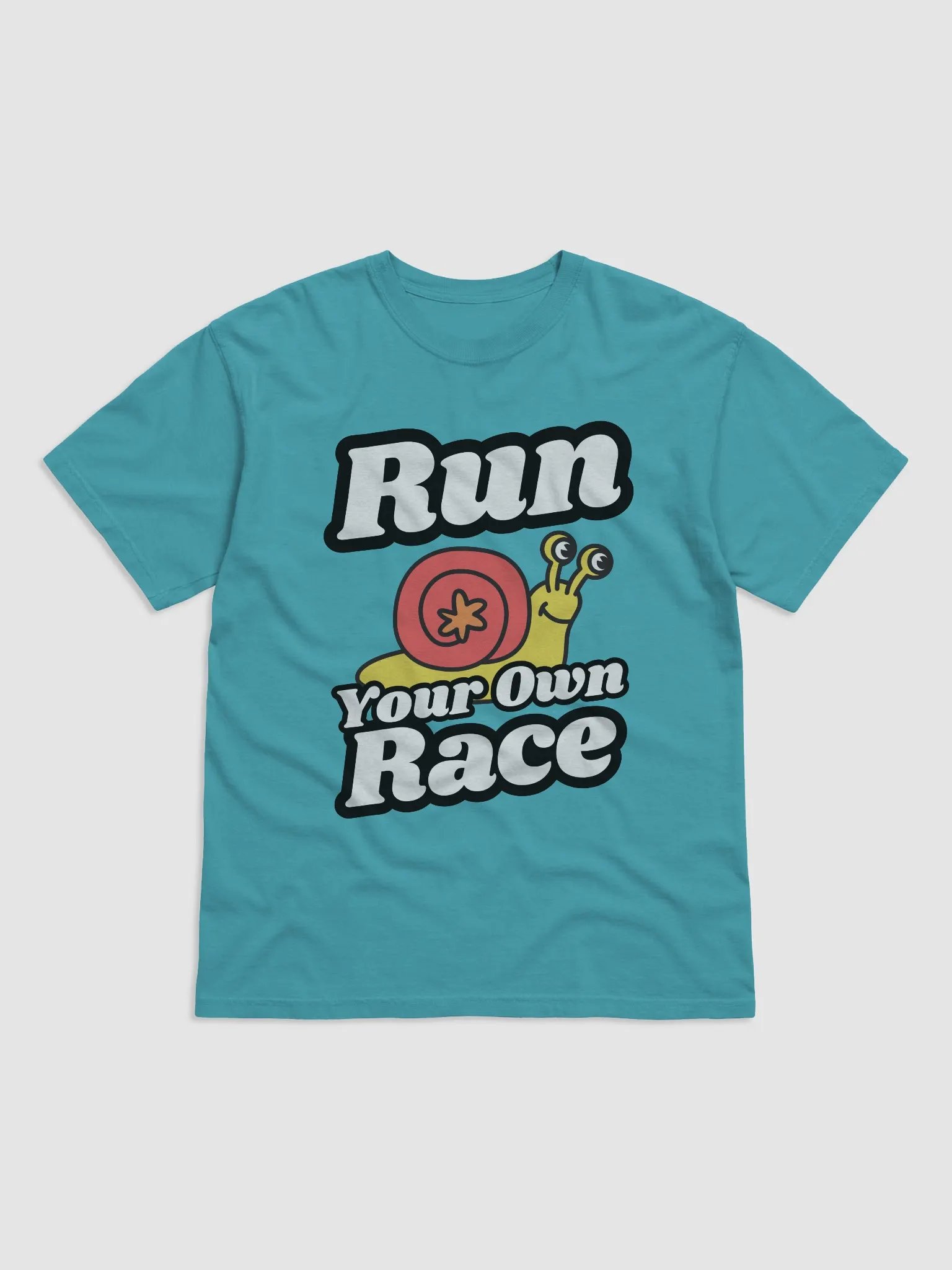 Motivational Snail Run Your Own Race T-Shirt product image (5)