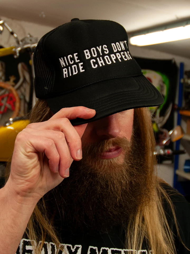 Nice Boys Don't Ride Choppers Trucker Hat product image (1)