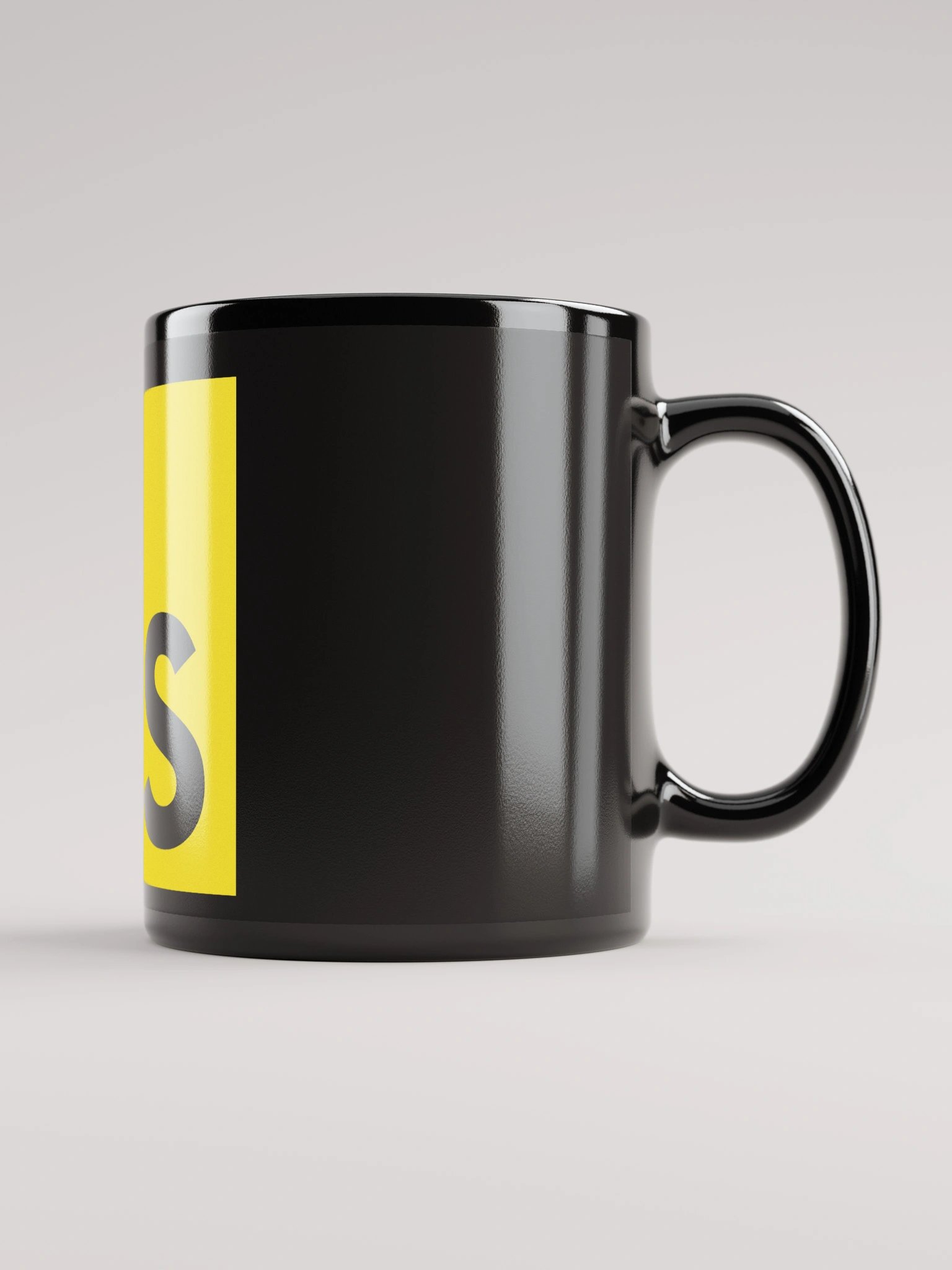JS Black Glossy Mug product image (1)