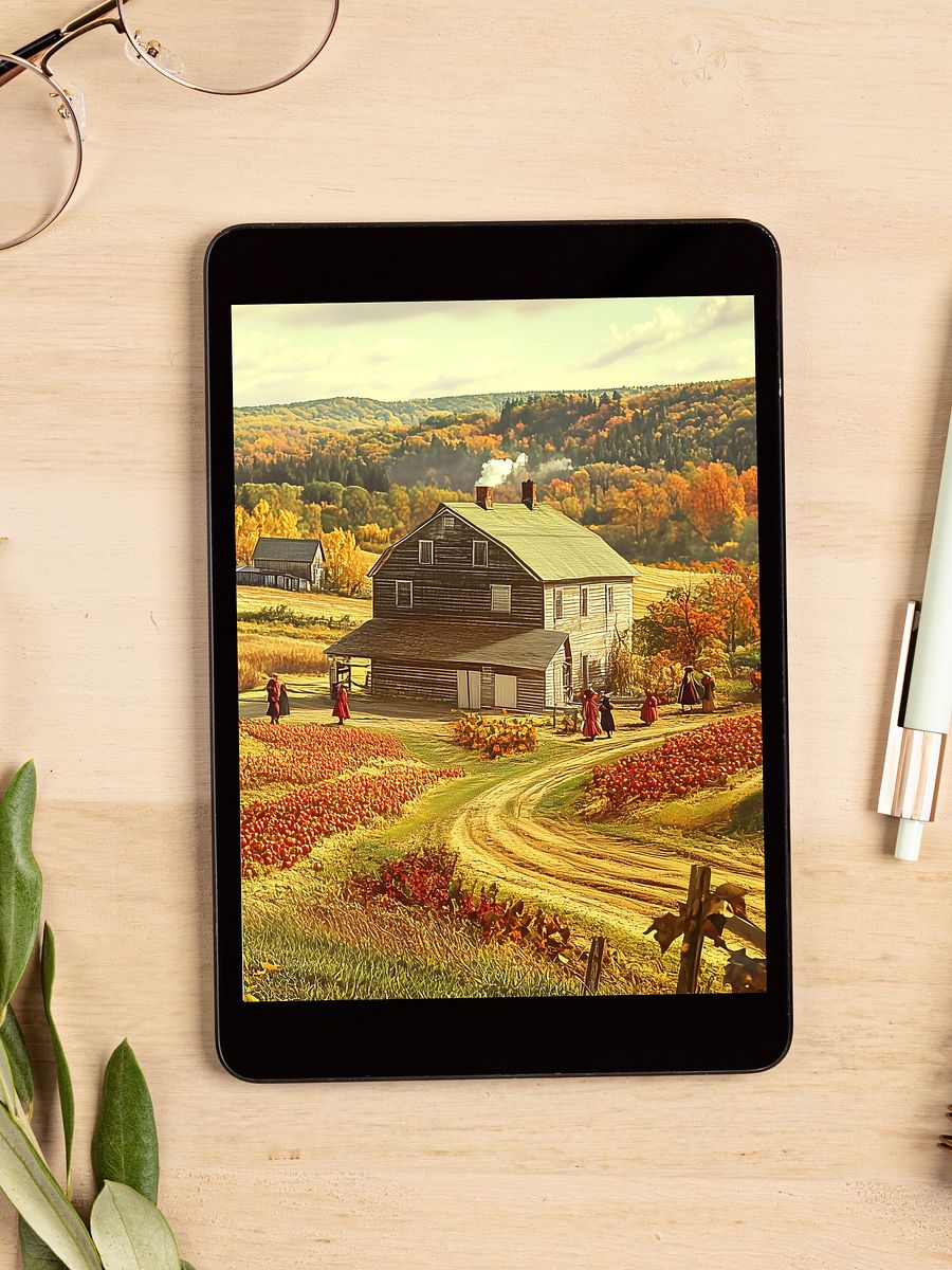 Autumn in Apple Orchard 12-Piece Digital Art Collection (Digital Download for Wallpapers, Posters & More) product image (2)