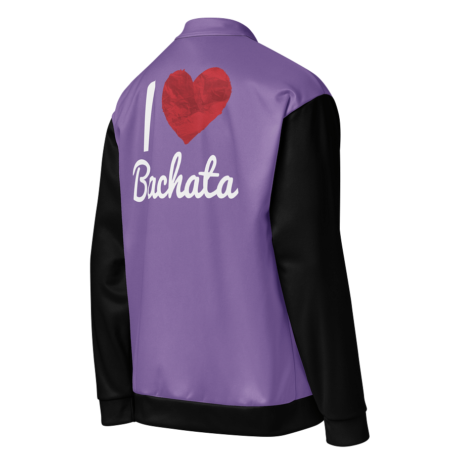 I Love Bachata - Chamarra Bomber All-Over Print Purple product image (1)