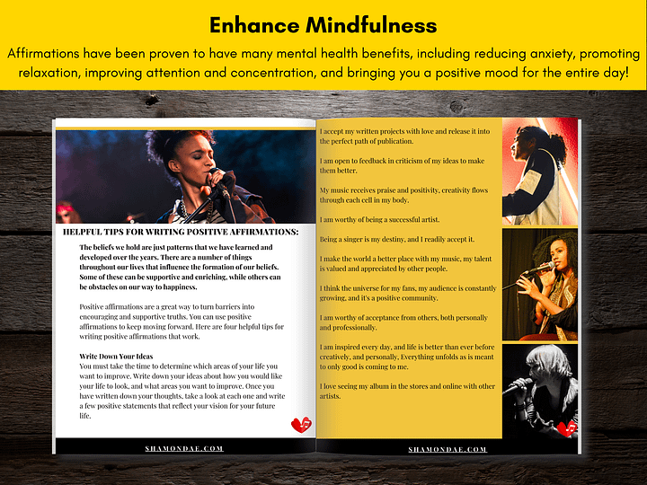 Affirmations for Musicians Book - Instant Download product image (2)