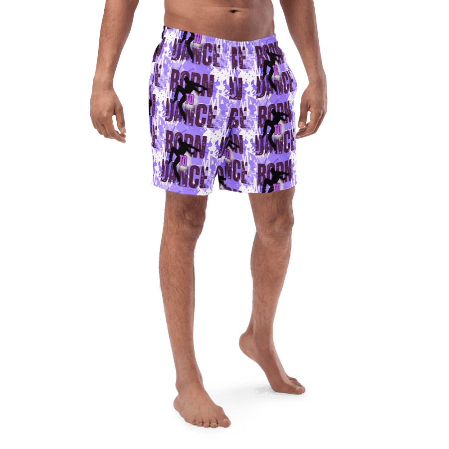Born to Dance His Silhouette All-Over Swim Trunks product image (1)