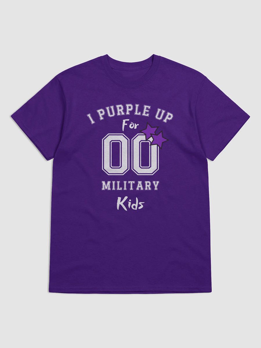 Purple Up For Military Child Month Tee For Women And Men With Purple Stars product image (1)