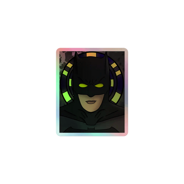 The winged crusader Holographic Sticker product image (1)