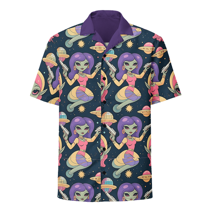 Galactic Invasion Hawaiian Shirt product image (1)