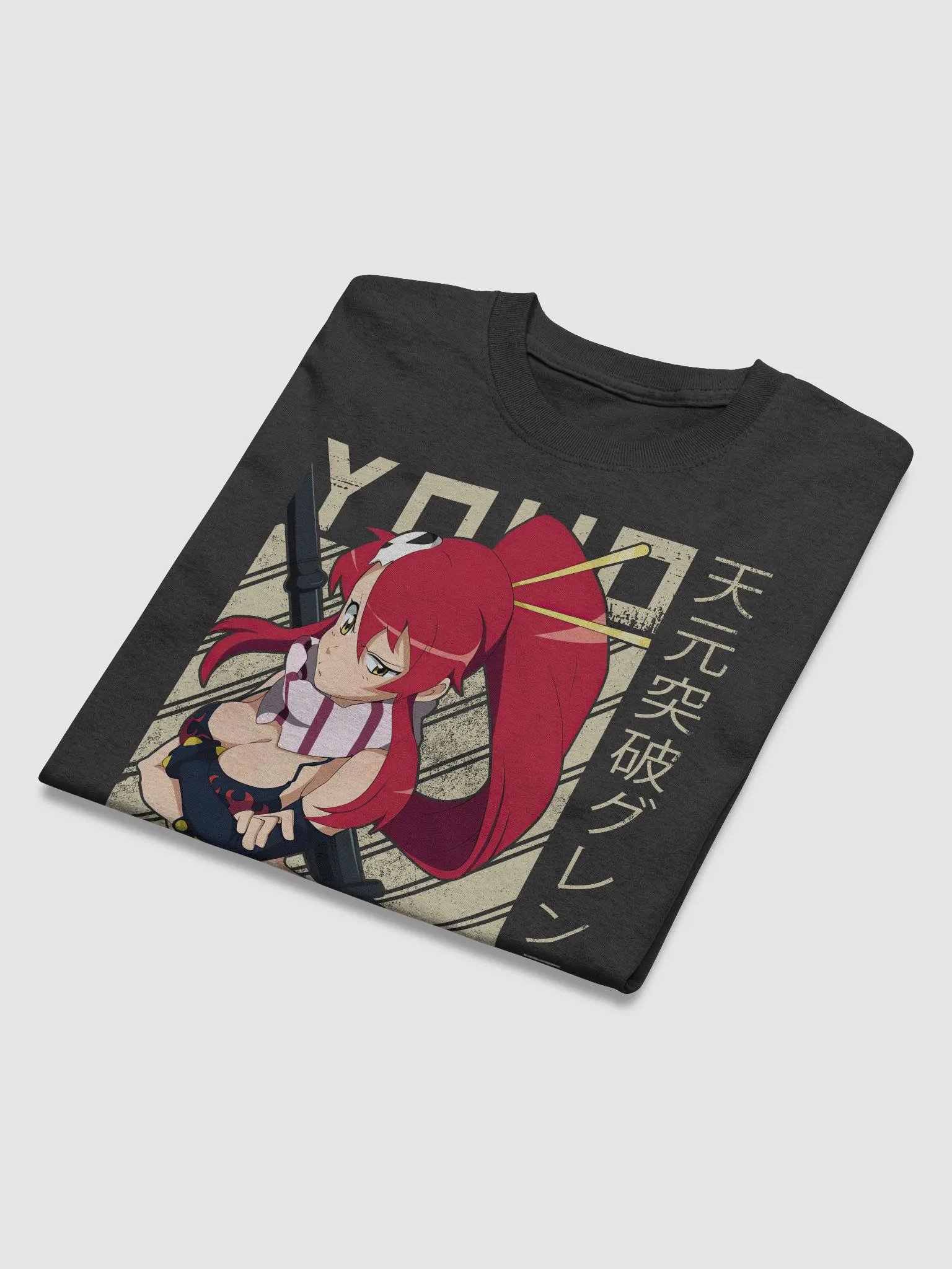Gurren Lagann Yoko Gunner T-Shirt – Gildan Heavyweight product image (6)