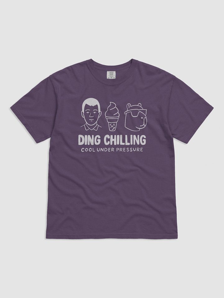 Ding Chilling – Cool Under Pressure | Funny Chess Meme Design | T-Shirt White on Dark product image (8)