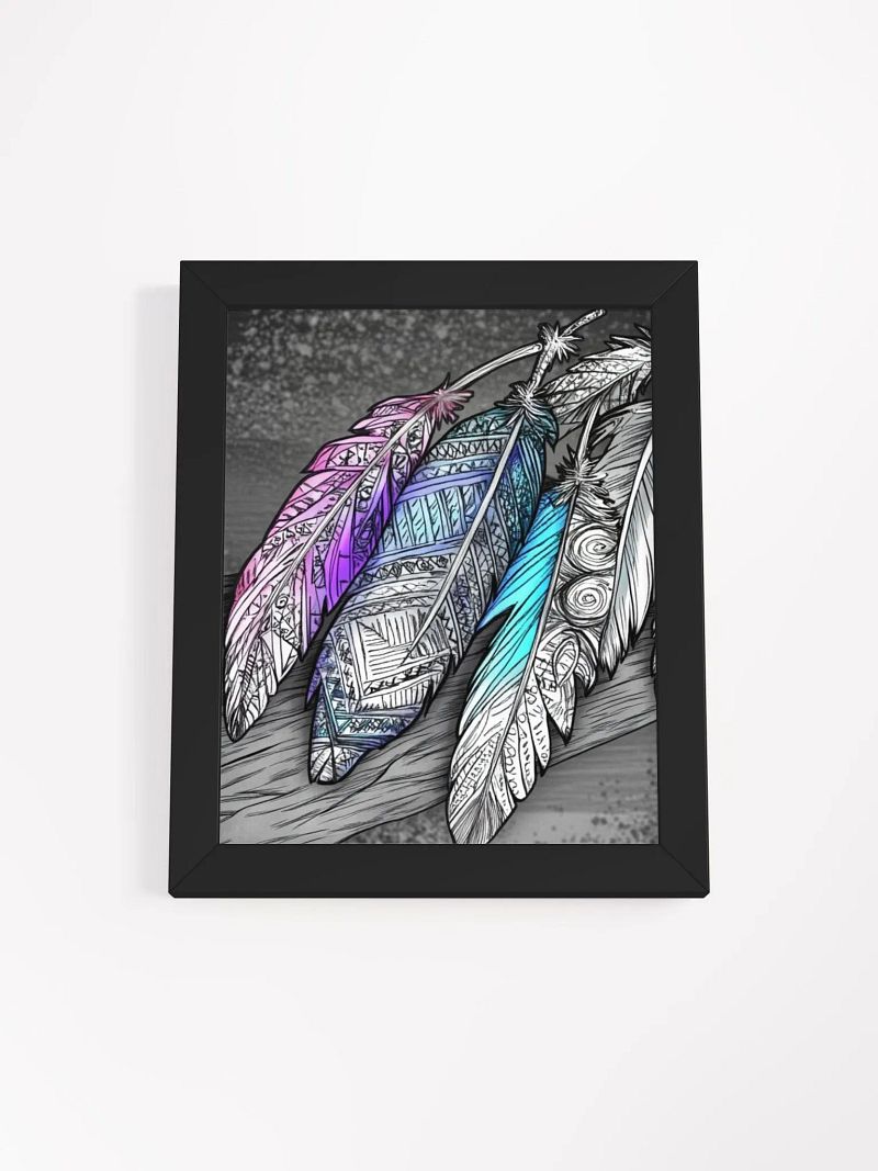G Feathers, Framed Matte Poster