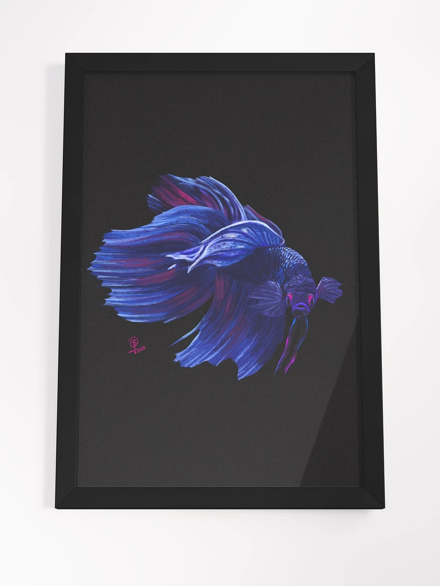 BettaWave (A Synthwave Betta Fish) Framed Art product image (4)