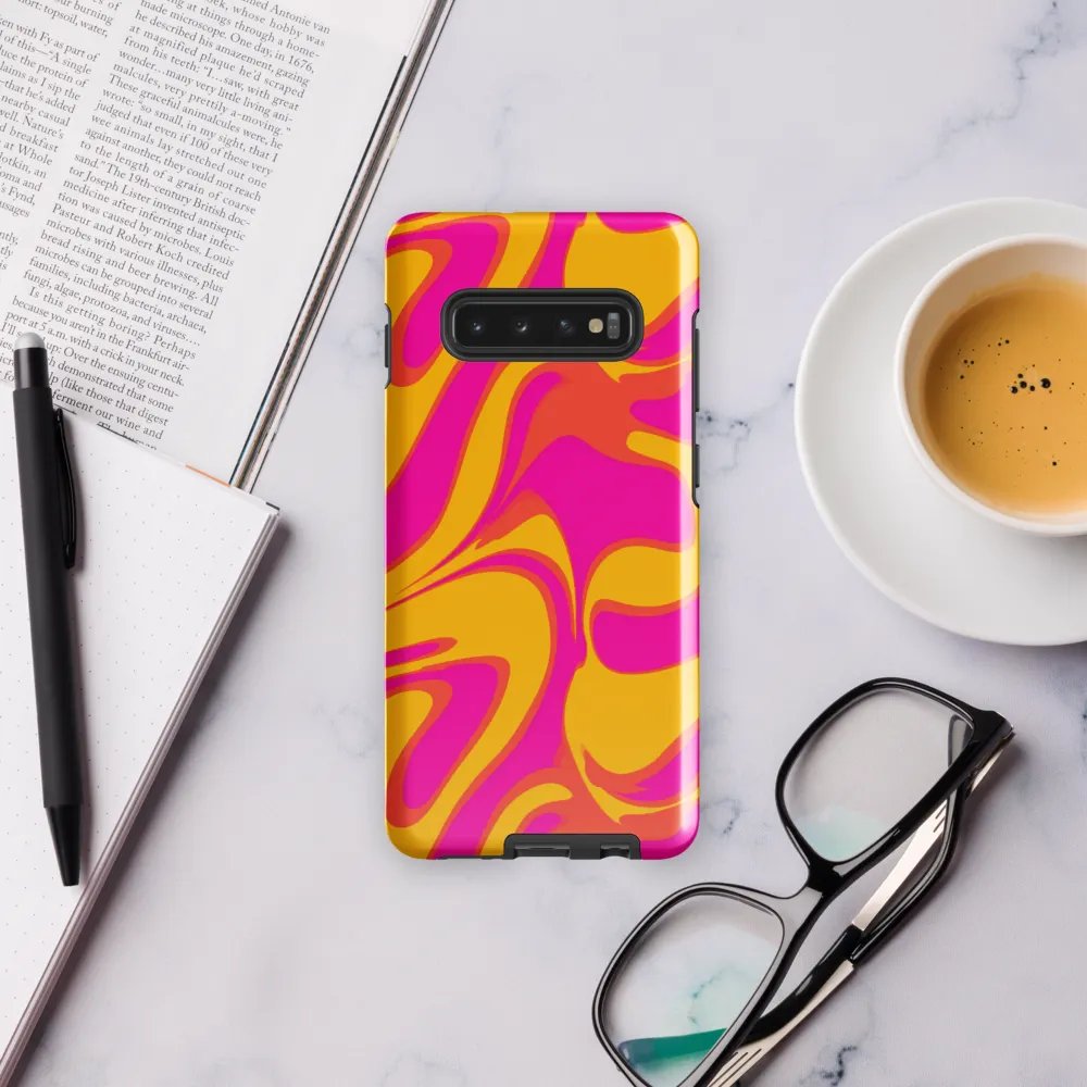 Pink and Yellow Psychedelic Swirls Samsung® Tough Case product image (56)