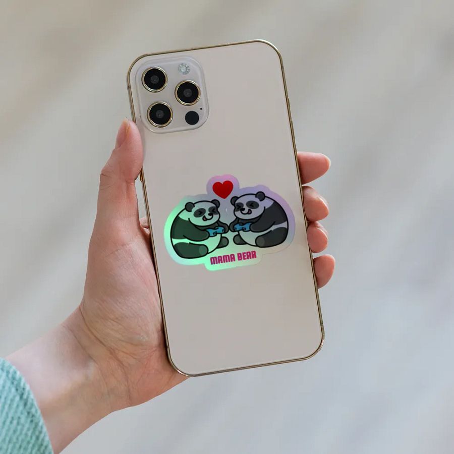 Mama Bear Holographic Sticker product image (3)