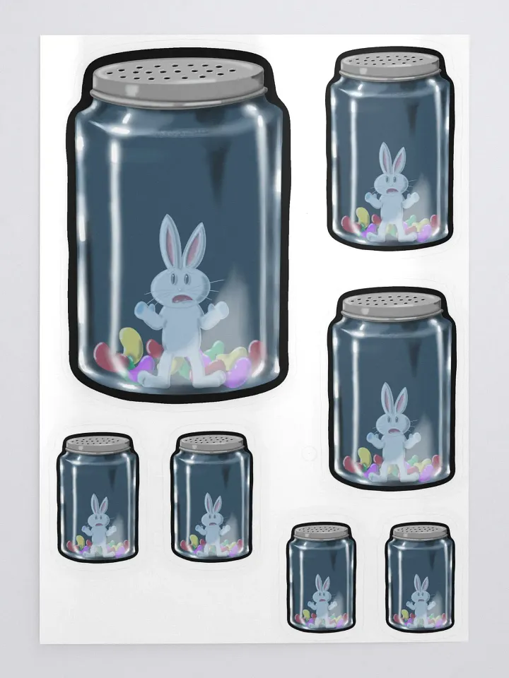 Bunny in Jar 7Stickers product image (2)