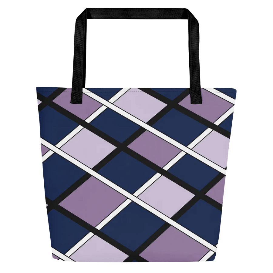 Vibrant Geometric Grid All-Over Tote Bag product image (1)