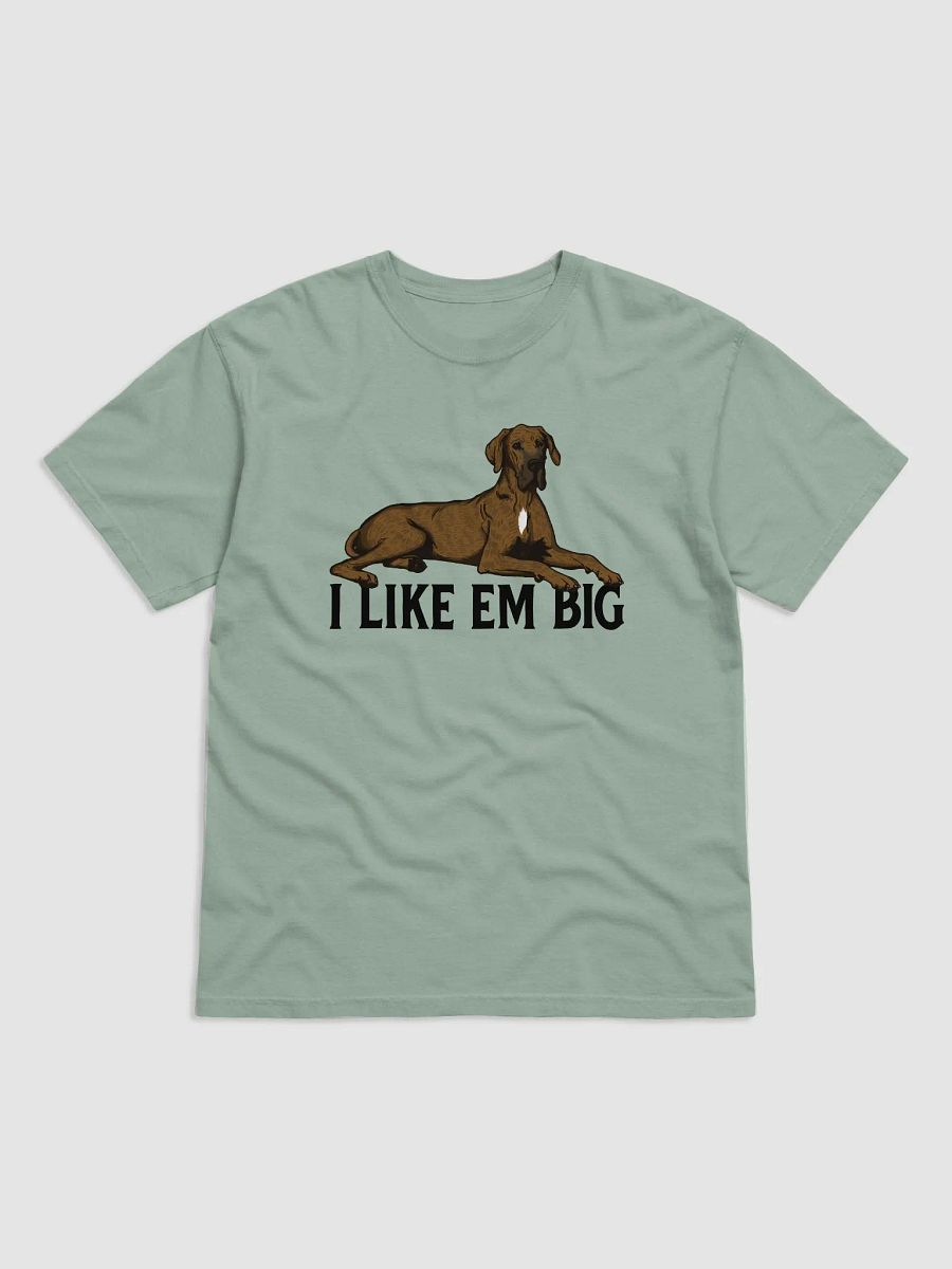 I Like Em Big T-Shirt of a Great Dane (Brindle) | Funny T-Shirt for Great Dane Paw-rents product image (4)
