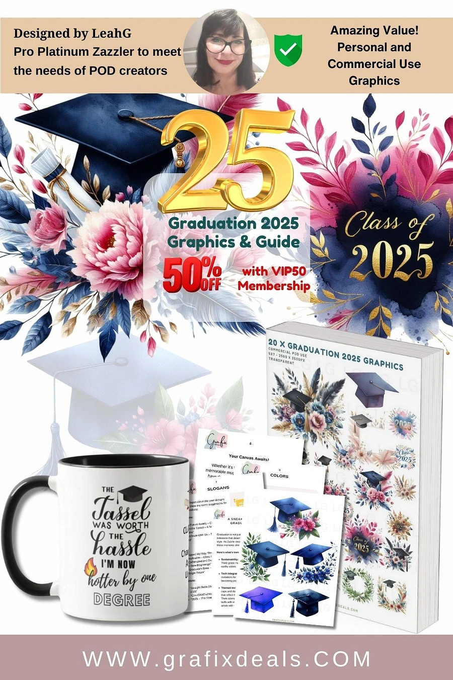 Graduation 2025 Graphics and Zazzle Niche Product Ideas Guide product image (4)