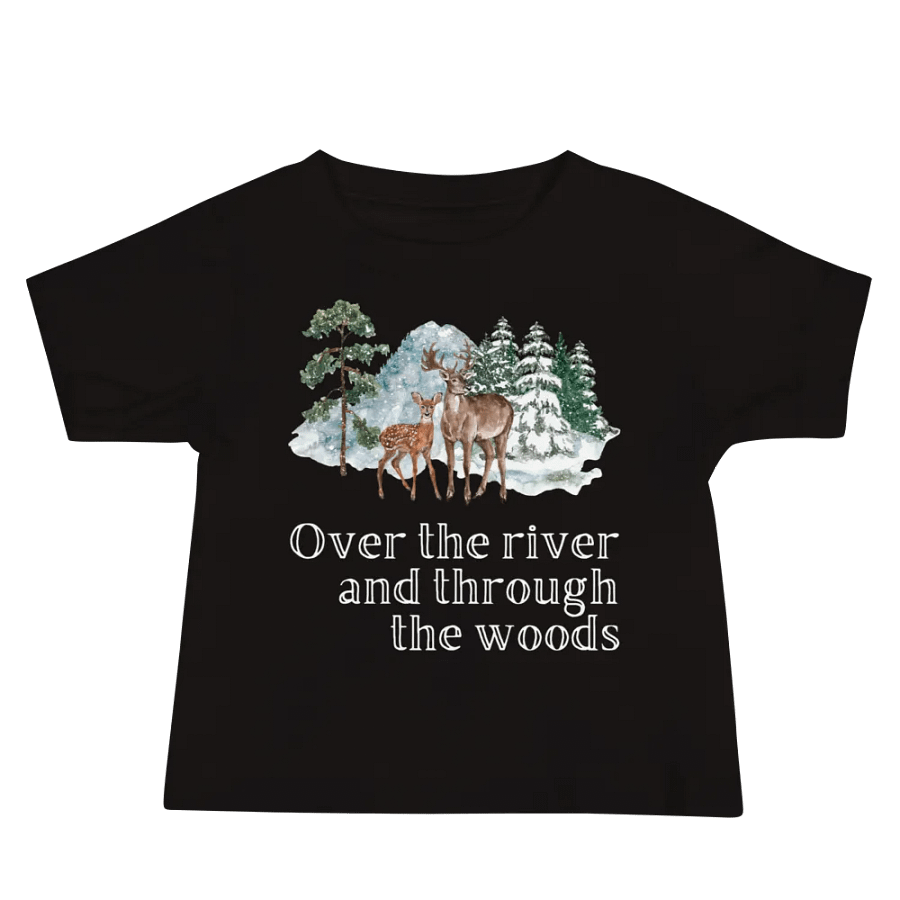 Over the River and Through the Woods Winter Holiday Toddler T-Shirt product image (1)