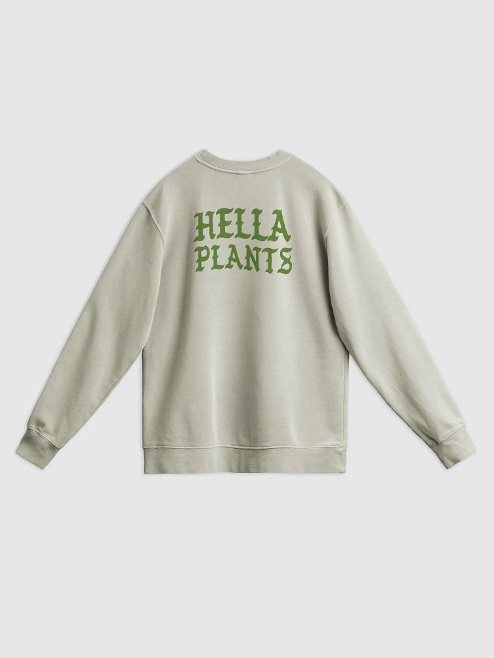 HELLA PLANTS unisex midweight pigment dyed sweatshirt product image (2)