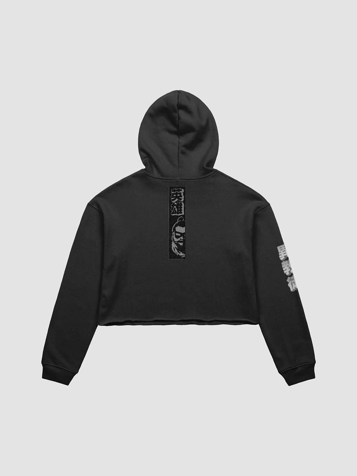 Nihon Heathens Crop Top Hoodie - Grey product image (2)