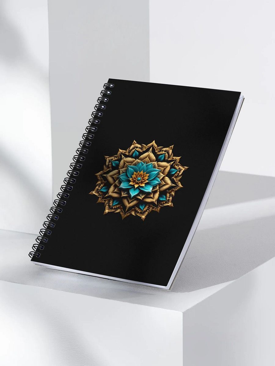 Spiral Notebook with Gold Mandala Design product image (3)
