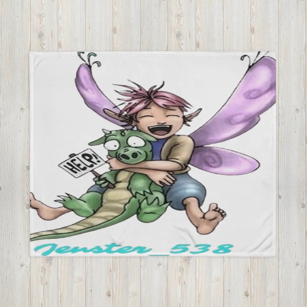 Whimsical Fairy and Dragon Throw Blanket product image (16)