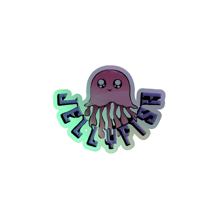 Jellyfish Kiss-Cut Holographic Sticker Sheet product image (2)