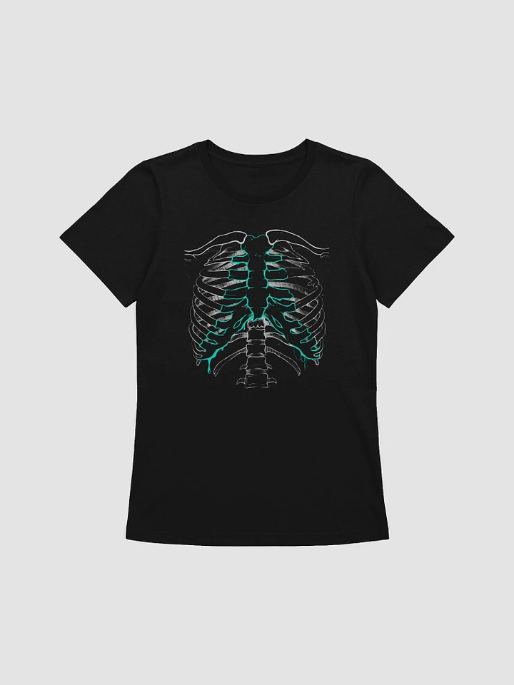 Cyan Rib Femme Line Tee - Black product image (1)