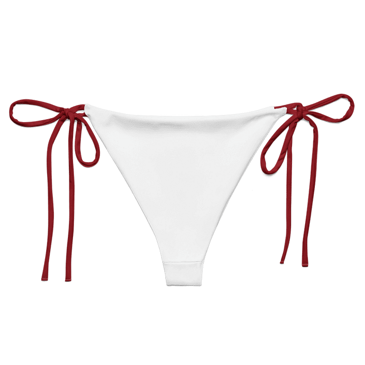 Low Rise Cheeky String Bikini Bottoms, White product image (2)