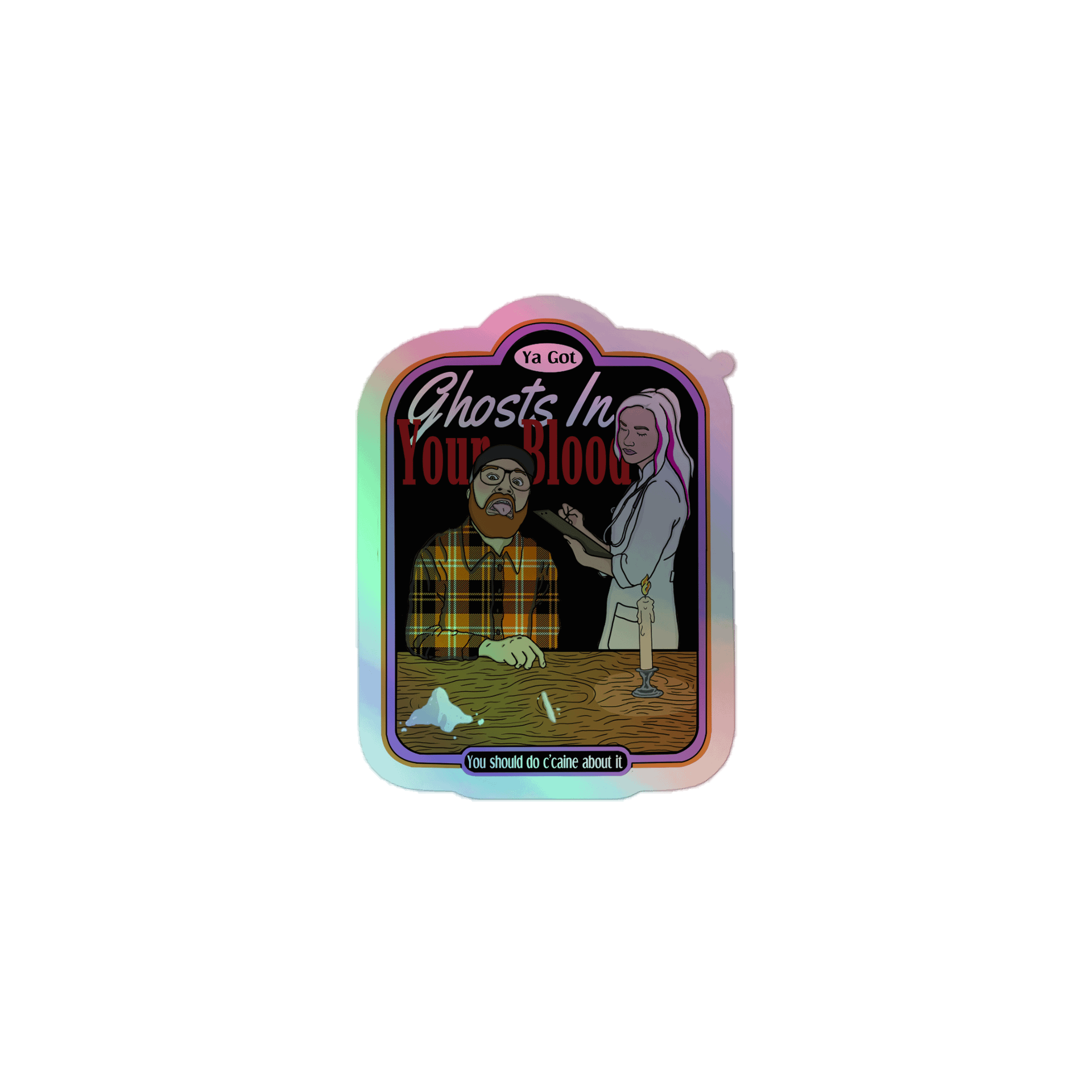 Ghosts In Your Blood Holo Sticker product image (1)