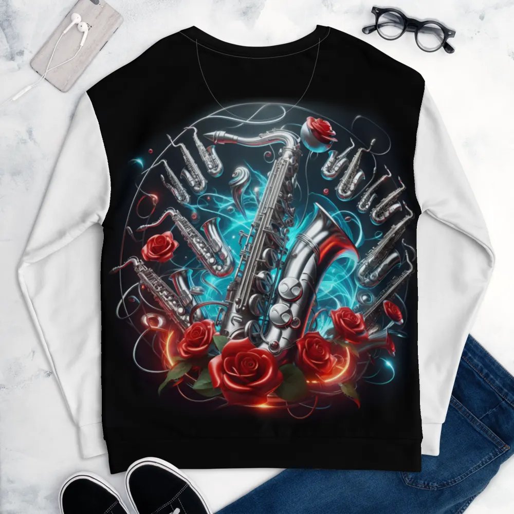 Silver Saxophone Serenade - Unisex Sweatshirt #27 product image (6)