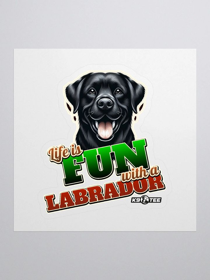 Fun Labrador Kiss Cut Stickers product image (1)