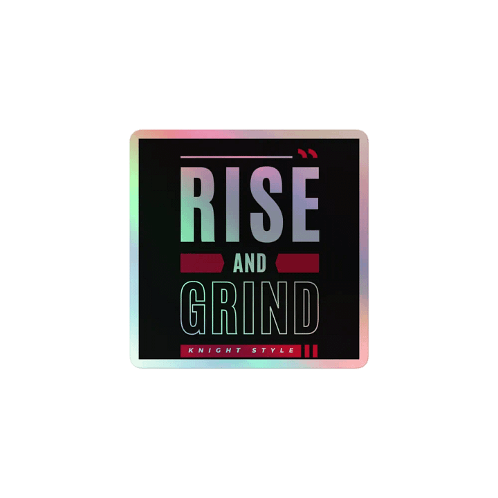 Rise and Grind Holographic Sticker Sheet product image (1)