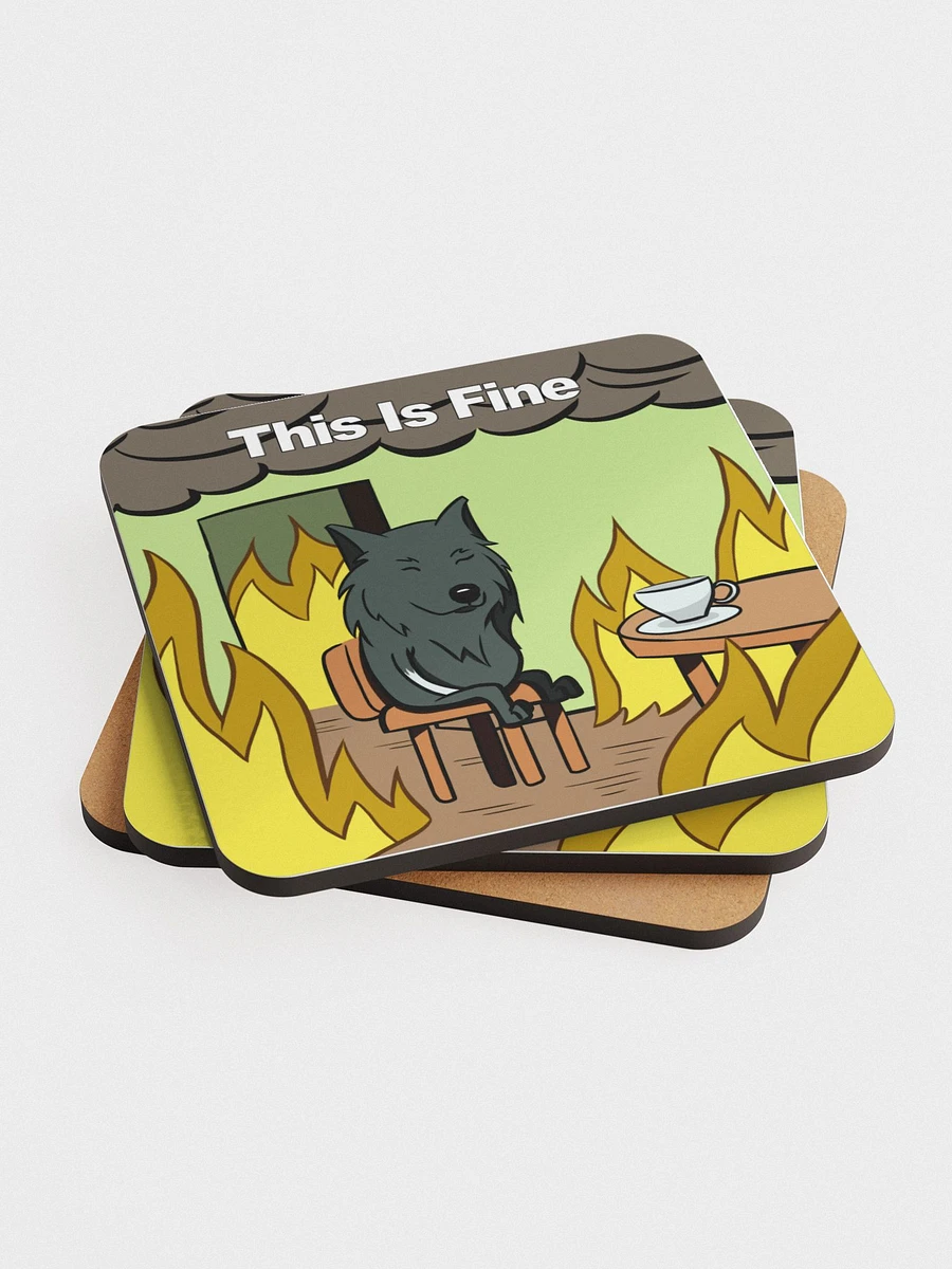 This Is Fine Coaster product image (2)